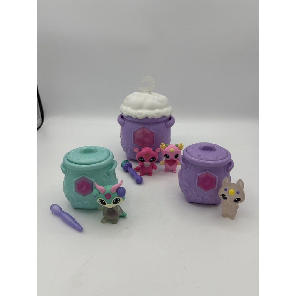 Magic Mixies Mixlings Figures 3" Lot of 7 Rare w/ wands Figurines Littlest Pets